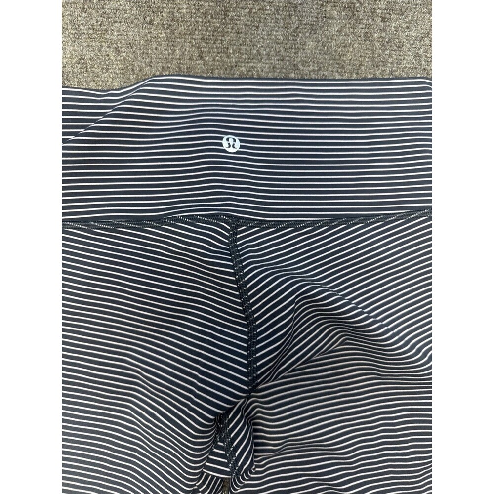 LULULEMON Wunder Under High Rise Tight 25" size 8 Parallel Stripe - Picture 9 of 10